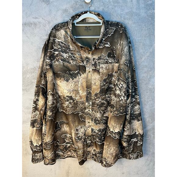 Realtree Camo Shirt 3X Back Vints Hunting Fishing Performance Gorpcore - Picture 1 of 7
